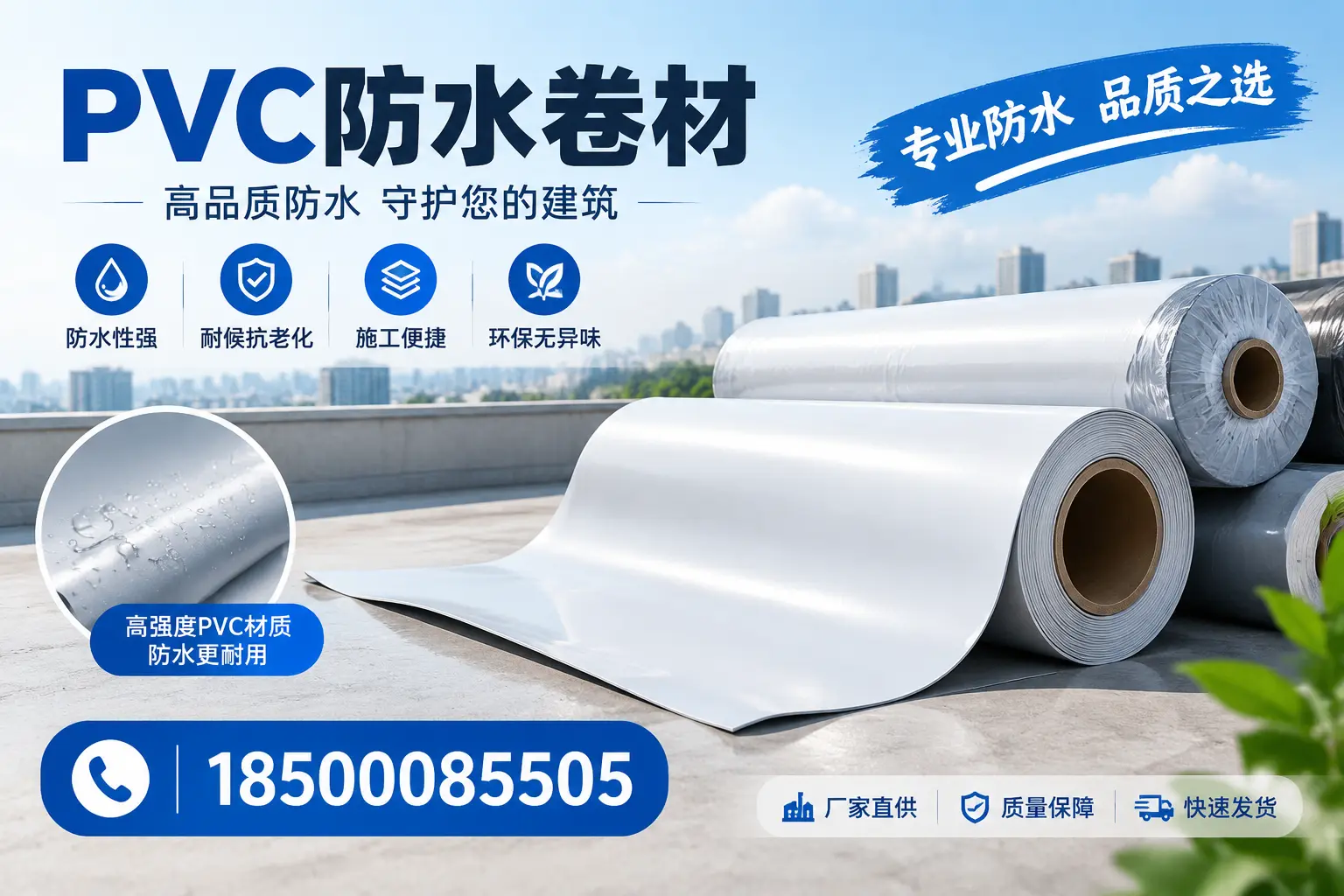常见pvc防水卷材选型误区，德州用户必看